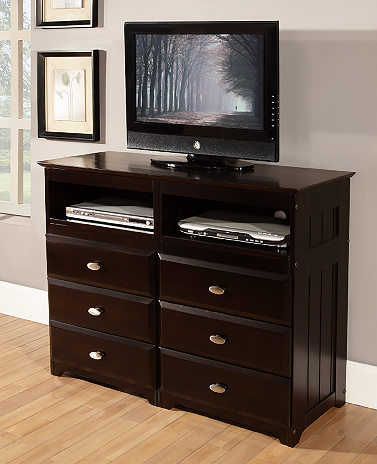 Discovery World Furniture Espresso Media Chest Kfs Stores