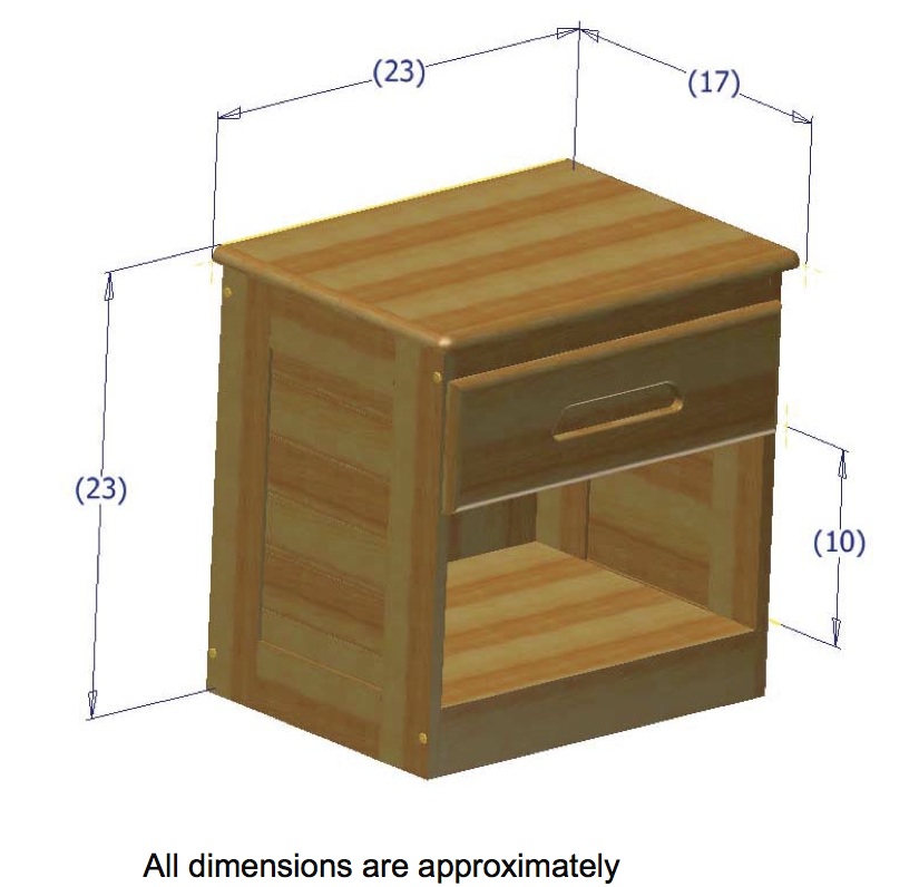Discovery World Furniture Honey Nightstand – KFS STORES