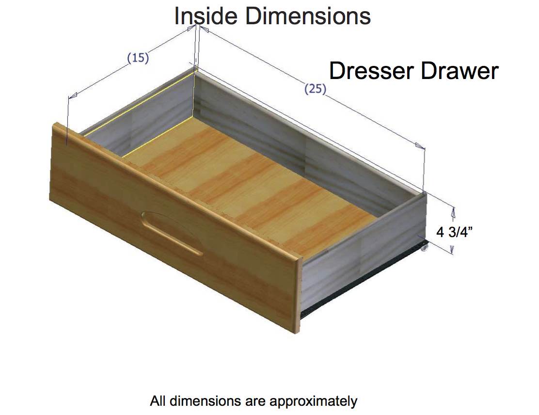 Dresser Drawer Dimensions dresser