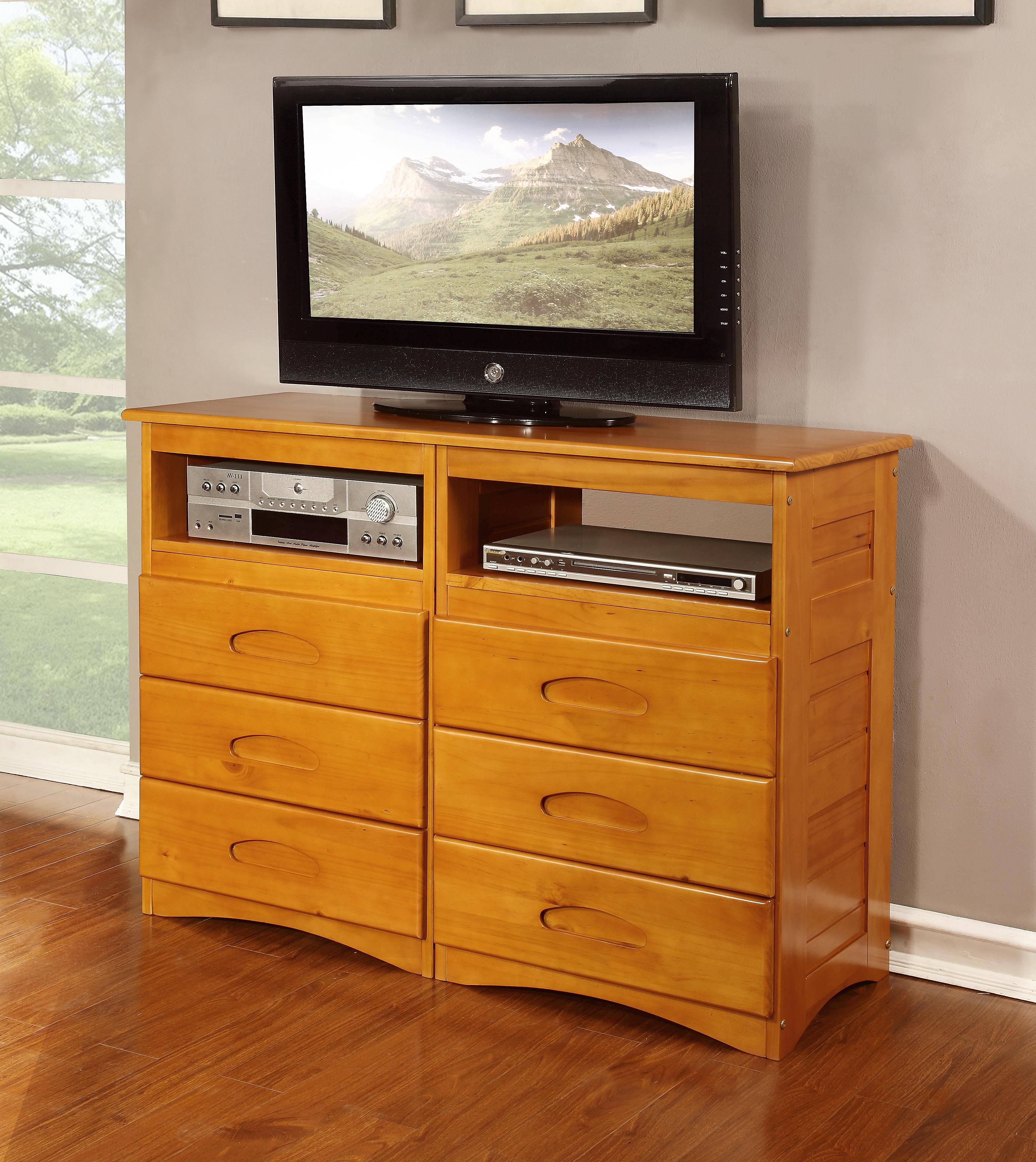 Discovery World Furniture Honey Media Chest Kfs Stores