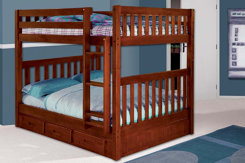 red kids beds