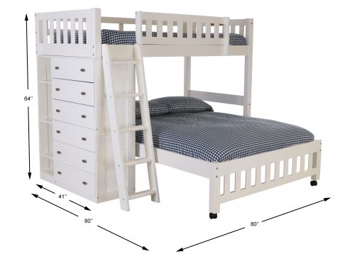 Twin Over Full Bunk Beds With Storage